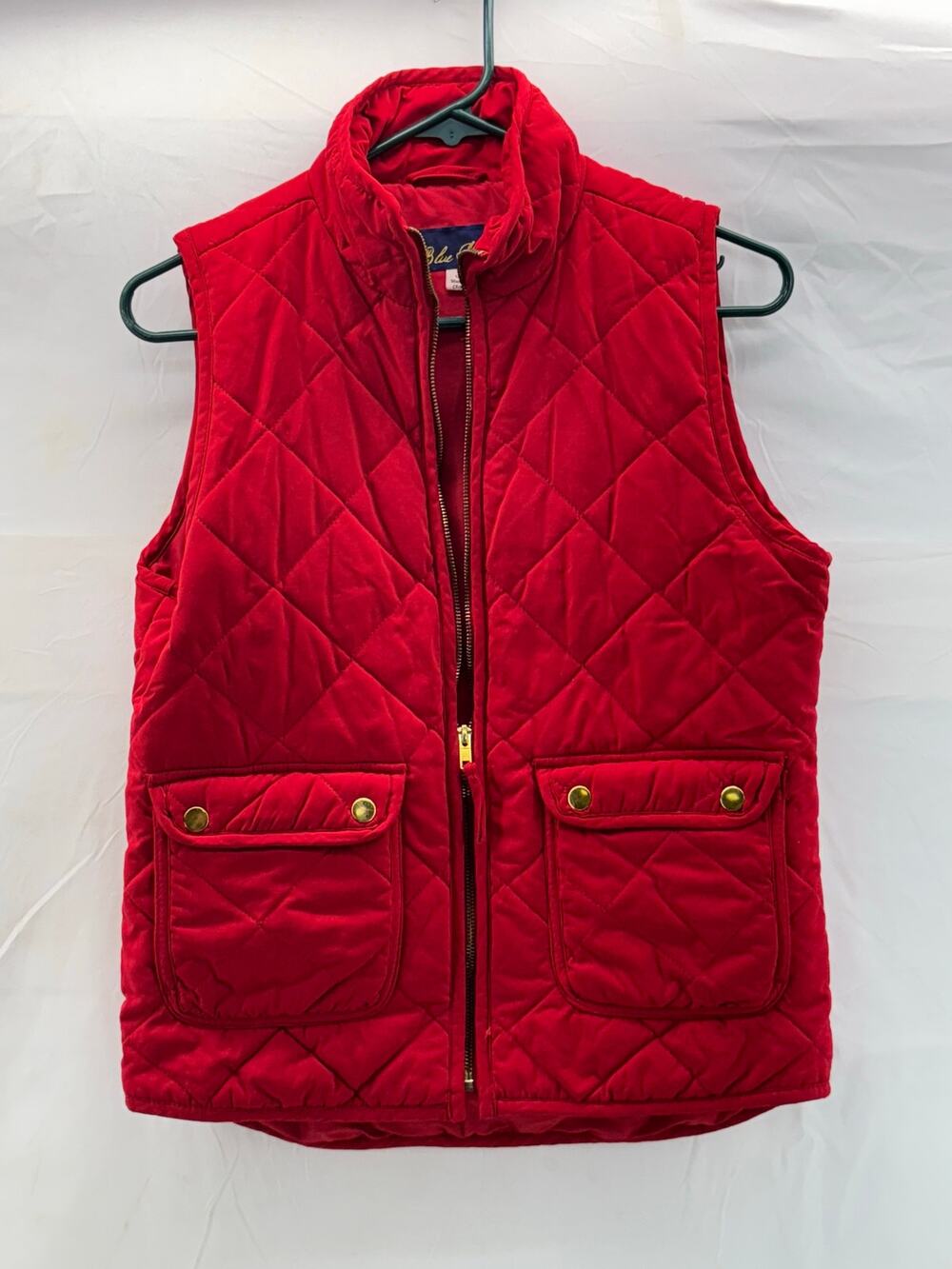Red Blue Rain small puff vest